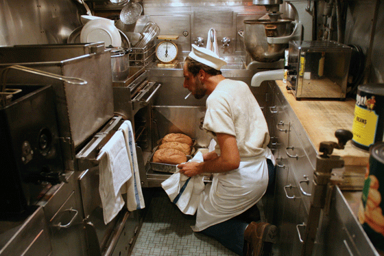 Crewman baking