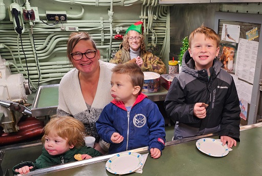 Santa with children